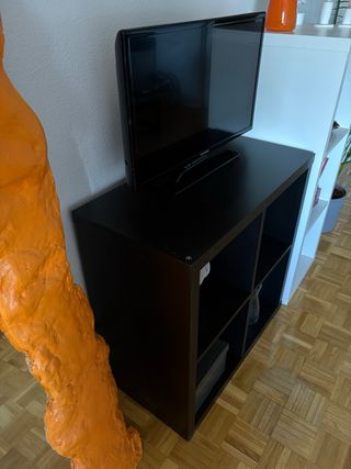 Mueble TV Ikea Kallax Negro