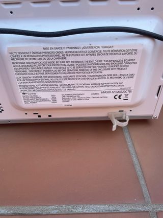 Microondas Grill blanco casi nuevo