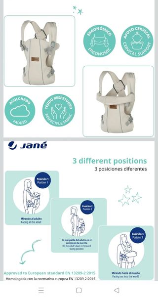 Mochila Portabebés Ergonómica Jané