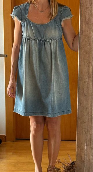 Vestido denim vaquero corto