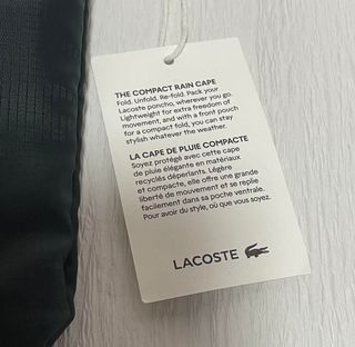 Chubasquero Poncho Lacoste Unisex Verde