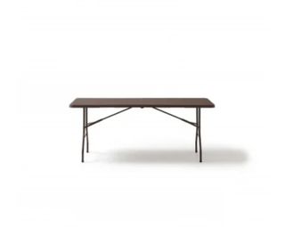 Mesa plegable marrón 180 x 74cm