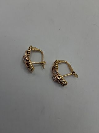 Pendientes Rectangular de oro 18k 2,44gr Ref G-167