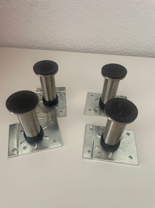 Patas Ikea Capita Metal Plateadas