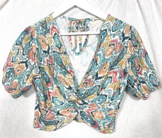 Top Corto Estampado Boho Verano Talla S