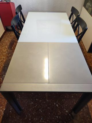 Mesa comedor extensible 89x130 a 190