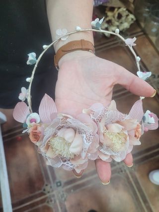 Vestido de Comunión Rosa y Blanco