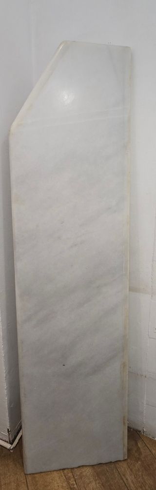Encimera de mármol gris y blanco