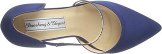 Zapatos de tacón azul elegantes