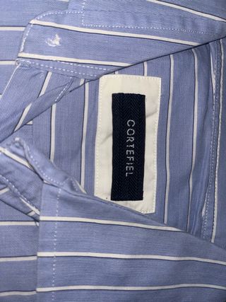 Camisa Cortefiel Rayas Azules Hombre
