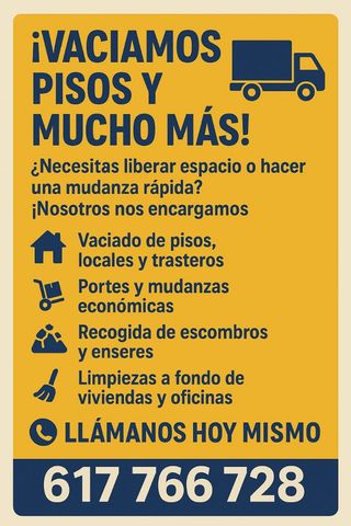 Vaciados y limpiezas