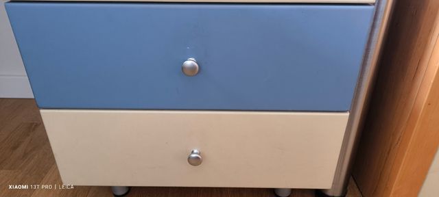 Mesita de noche / Cajonera escritorio, color roble