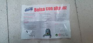 Mochila de cuerda con altavoz Colacao