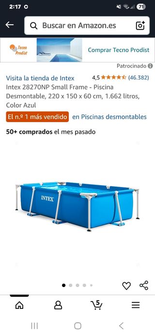 Piscina desmontable 260x160x60