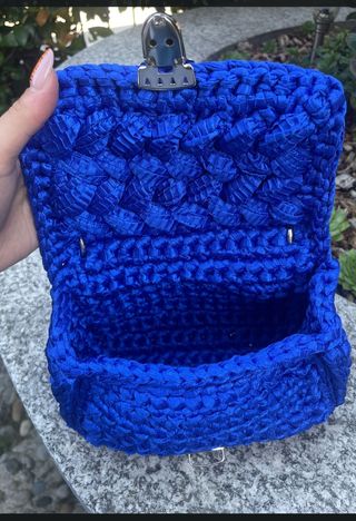 Borsa a mano blu