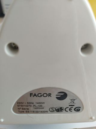 Plancha de vapor Fagor Alice PL-140