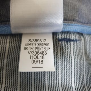 Calças Chino Banana Republic Aiden Tamanho XL Azul