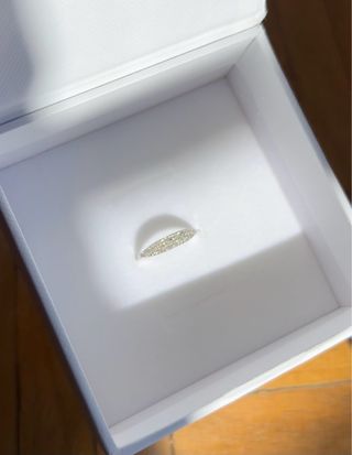 Anillo Oro 14k y Pavé Diamantes Naturales
