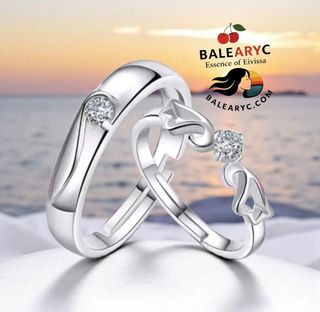 Anillos de Compromiso Plata  con Circonios