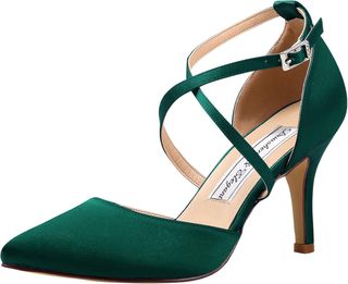 Sandalias de tacón alto verdes 8cm