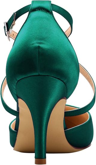 Sandalias de tacón alto verdes 8cm