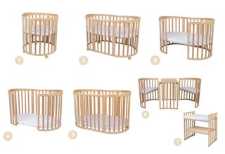 Cuna redonda evolutiva color verde