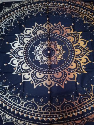 Arazzo Mandala Nero e Oro