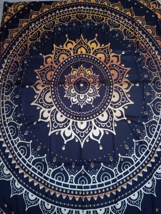 Arazzo Mandala Nero e Oro