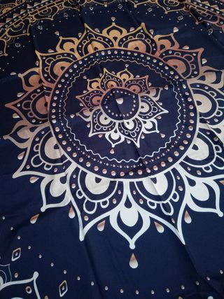Arazzo Mandala Nero e Oro