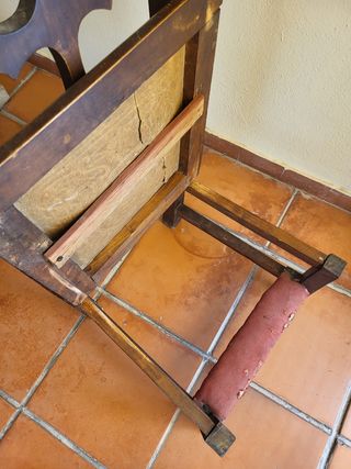 Antigüedades Reclinatorio y farol años 30 Lote