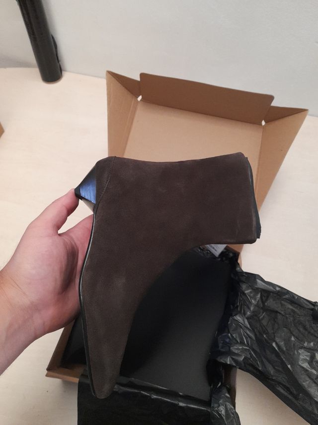 Botas de piel Zara marrones