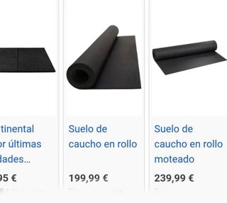 LOTE Materiales - Lona Caucho Goma, Baldosas, .etc