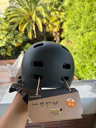 Casco Bicicleta/Patinete Verde Oscuro Talla M