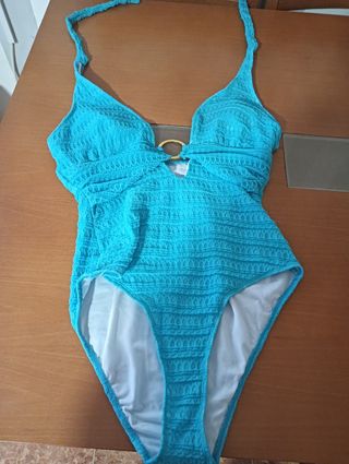 Bañador Turquesa Mujer
