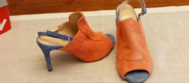 Zapatos de tacón Noyce salmón y azul T38