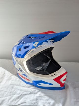 Casco Motocross Ufo Plast Echus XL Blu/Ros