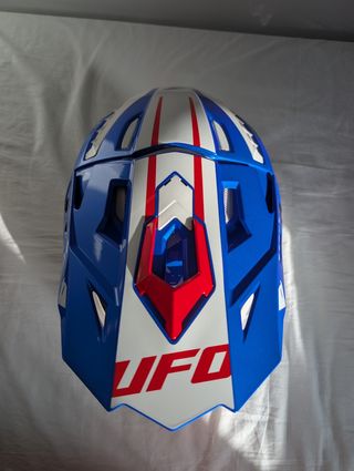 Casco Motocross Ufo Plast Echus XL Blu/Ros