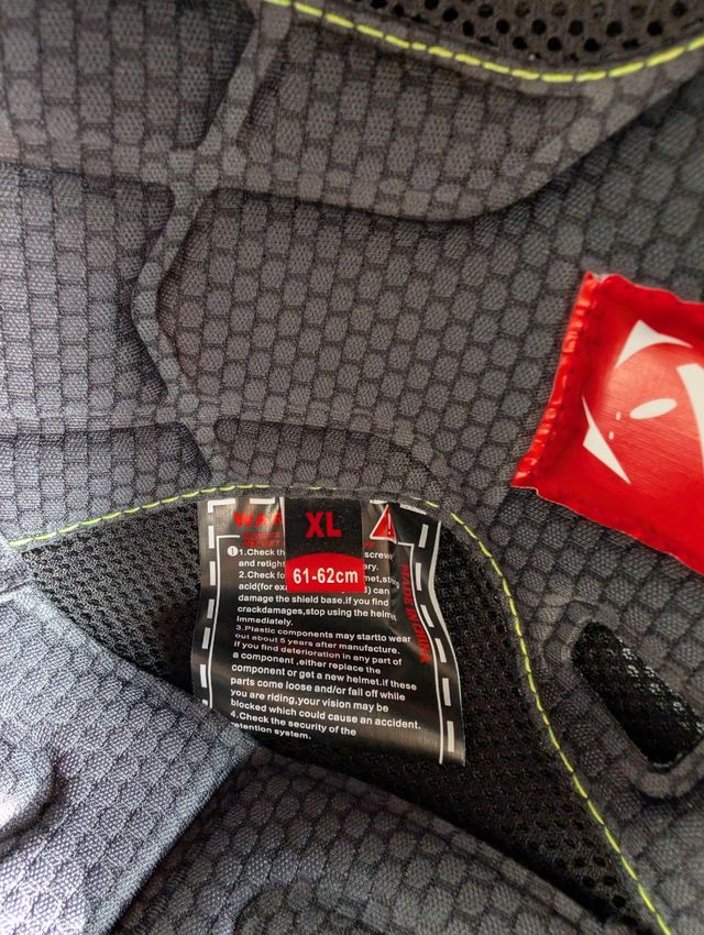 Casco enduro Moto cross Ufo Plast Echus XL Blu/Ros