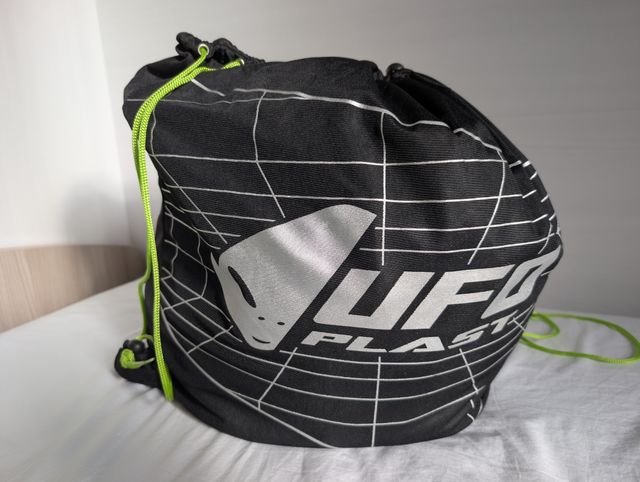 Casco enduro Moto cross Ufo Plast Echus XL Blu/Ros