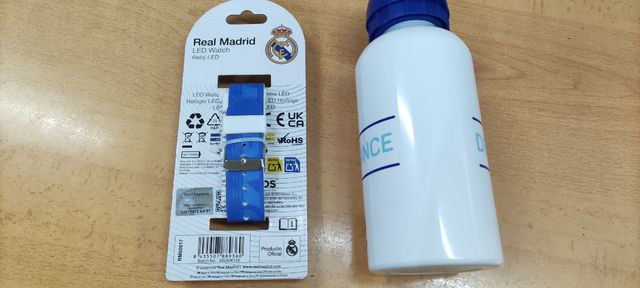 Pack Real Madrid: Botella + Reloj LED