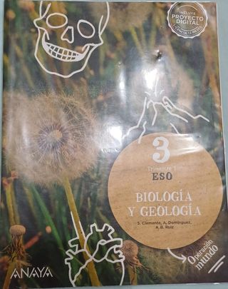 3 libros de Biología y Geología. 3°ESO.