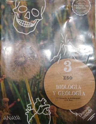 3 libros de Biología y Geología. 3°ESO.