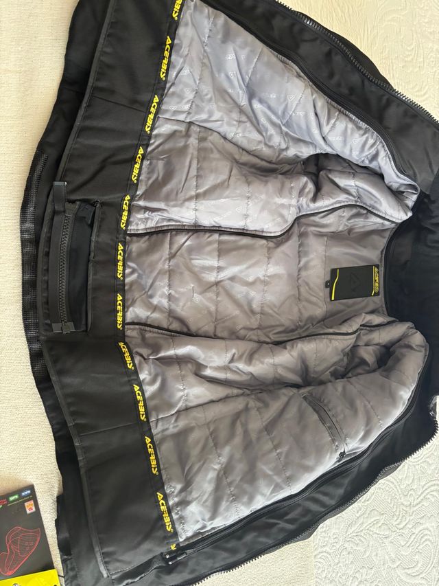 Cazadora Moto Mujer Acerbis Negra Roja talla s