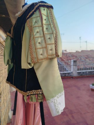 Traje Moros y Cristianos Negro/Verde