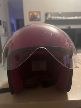 Casco omologato rosa bambina  M uso ciclomotore