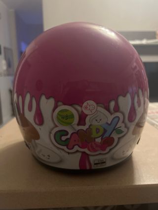 Casco omologato rosa bambina  M uso ciclomotore