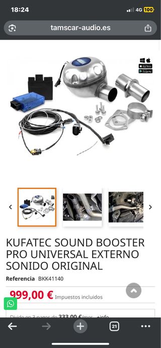 Kufatec Sound Booster Pro Universal Externo