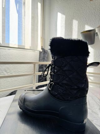 Botas de agua negras con forro por dentro 