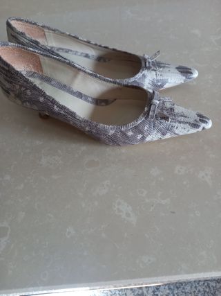 Zapatos de salón Beige, Marrón