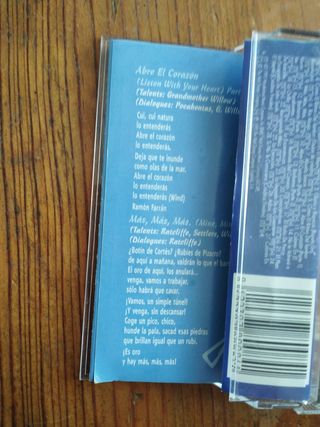 Excelente Cassette BSO Pocahontas Disney :)